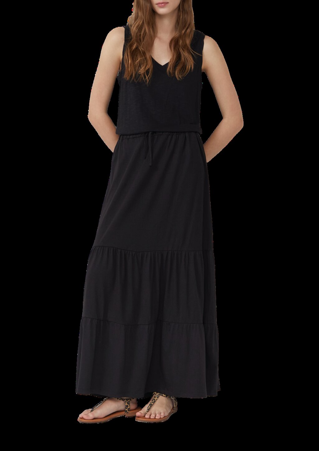 Maxi-Stufenrock aus Jersey