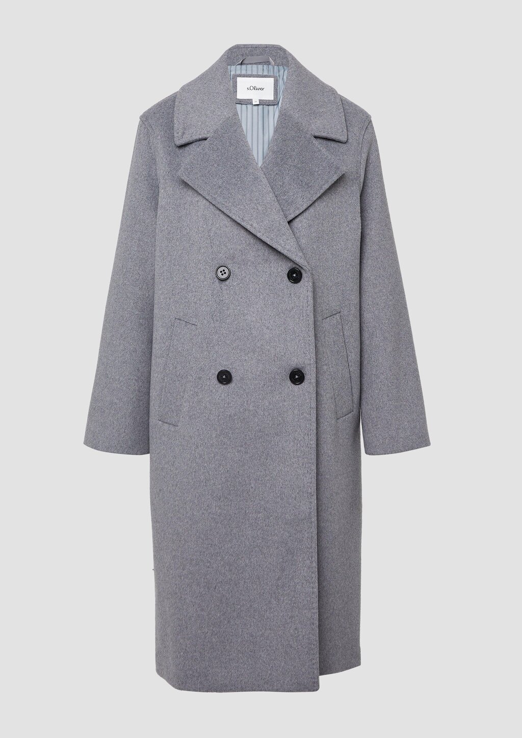 Doppelreihiger Mantel mit Reverskragen