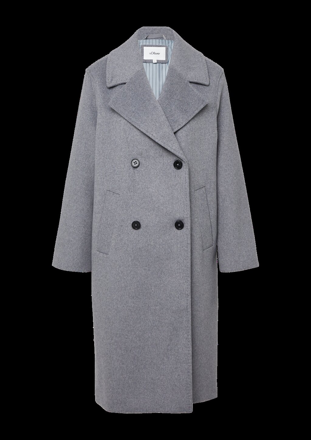 Doppelreihiger Mantel mit Reverskragen