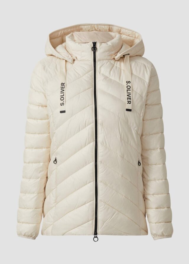 Steppjacke mit abnehmbarer Kapuze