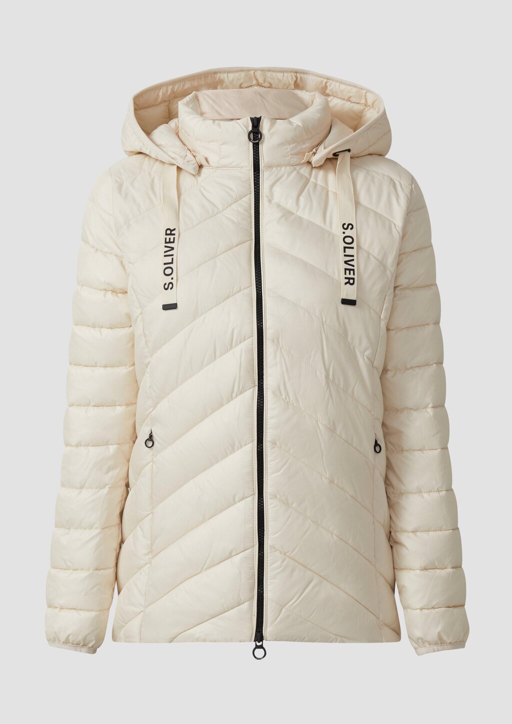 Steppjacke mit abnehmbarer Kapuze