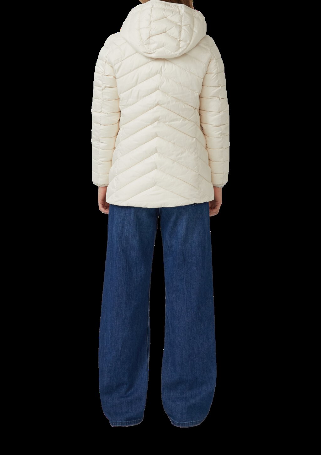 Steppjacke mit abnehmbarer Kapuze