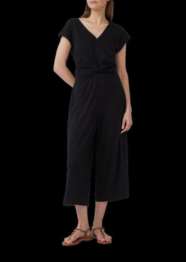 Jersey-Jumpsuit mit Wide Leg und Bindegürtel