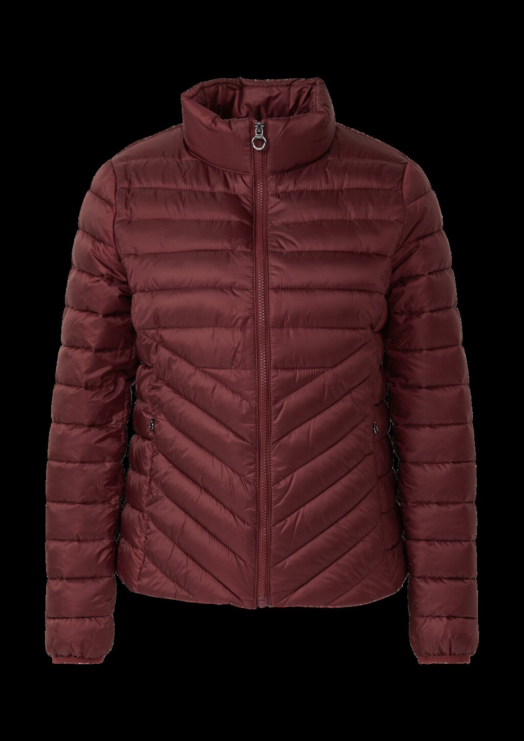 Packbare leichte Steppjacke mit Stehkragen