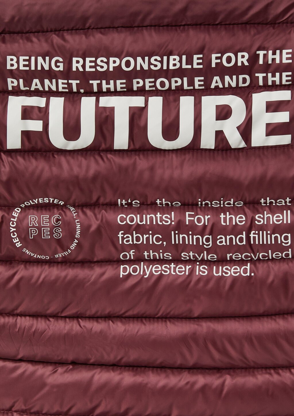 Packbare leichte Steppjacke mit Stehkragen