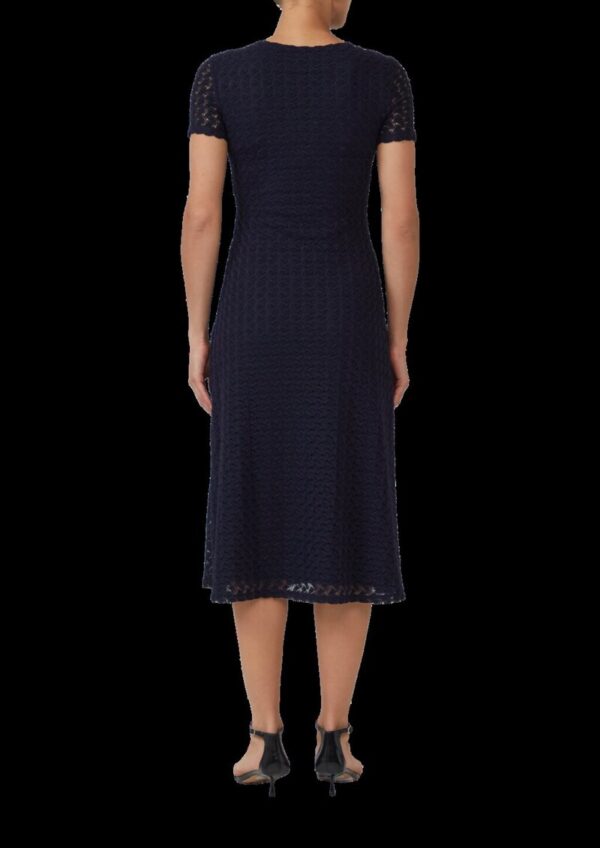 Midikleid aus Strickjersey mit Knotendetail