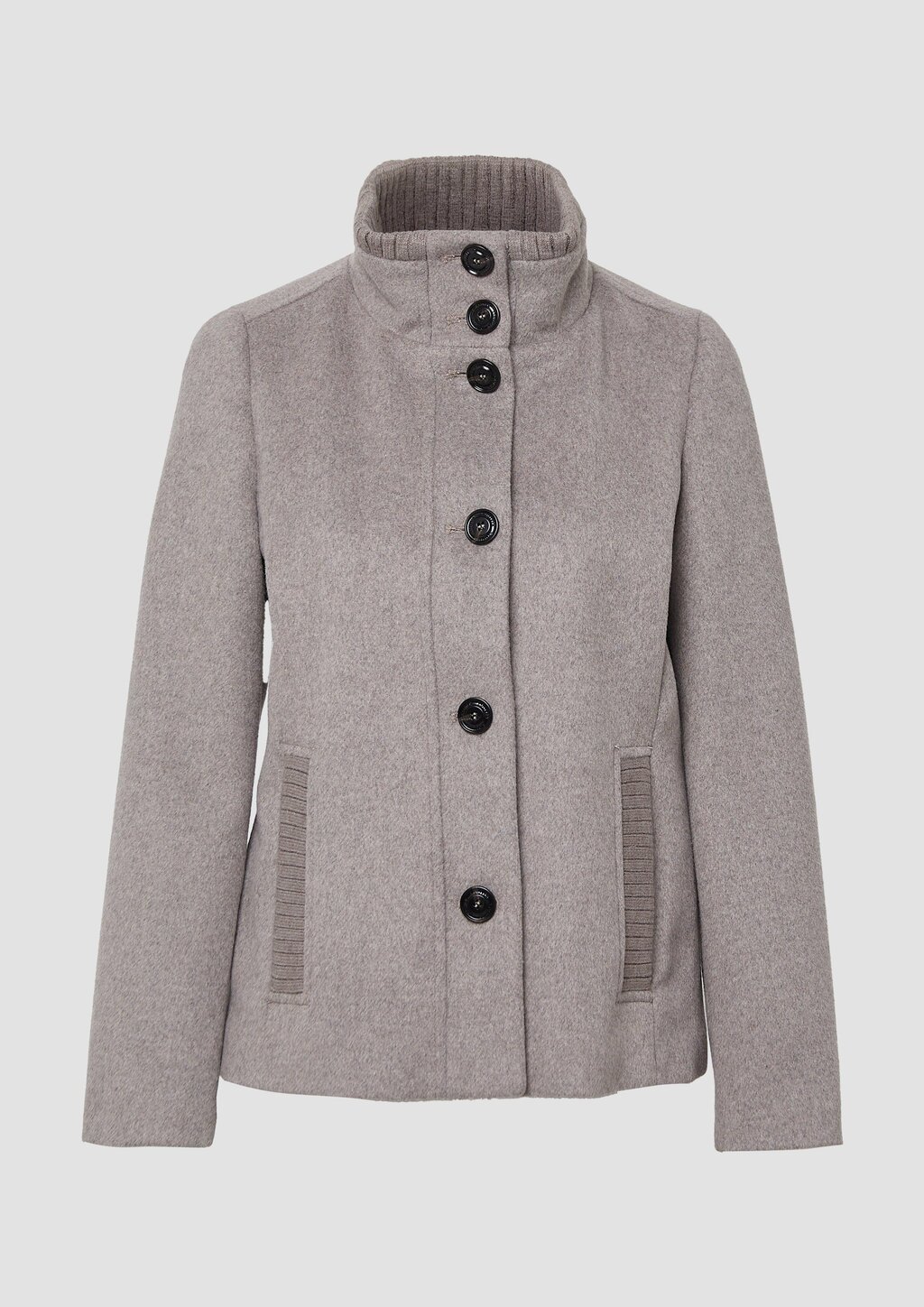 Jacke aus Wollmix mit Knopfleiste