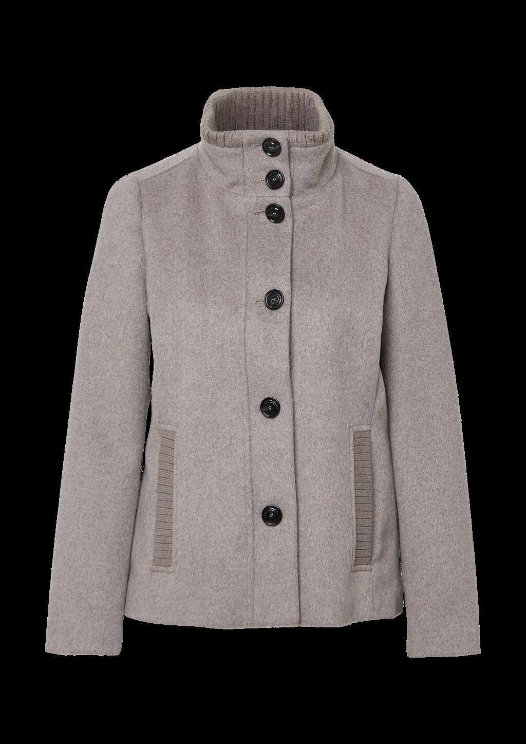 Jacke aus Wollmix mit Knopfleiste