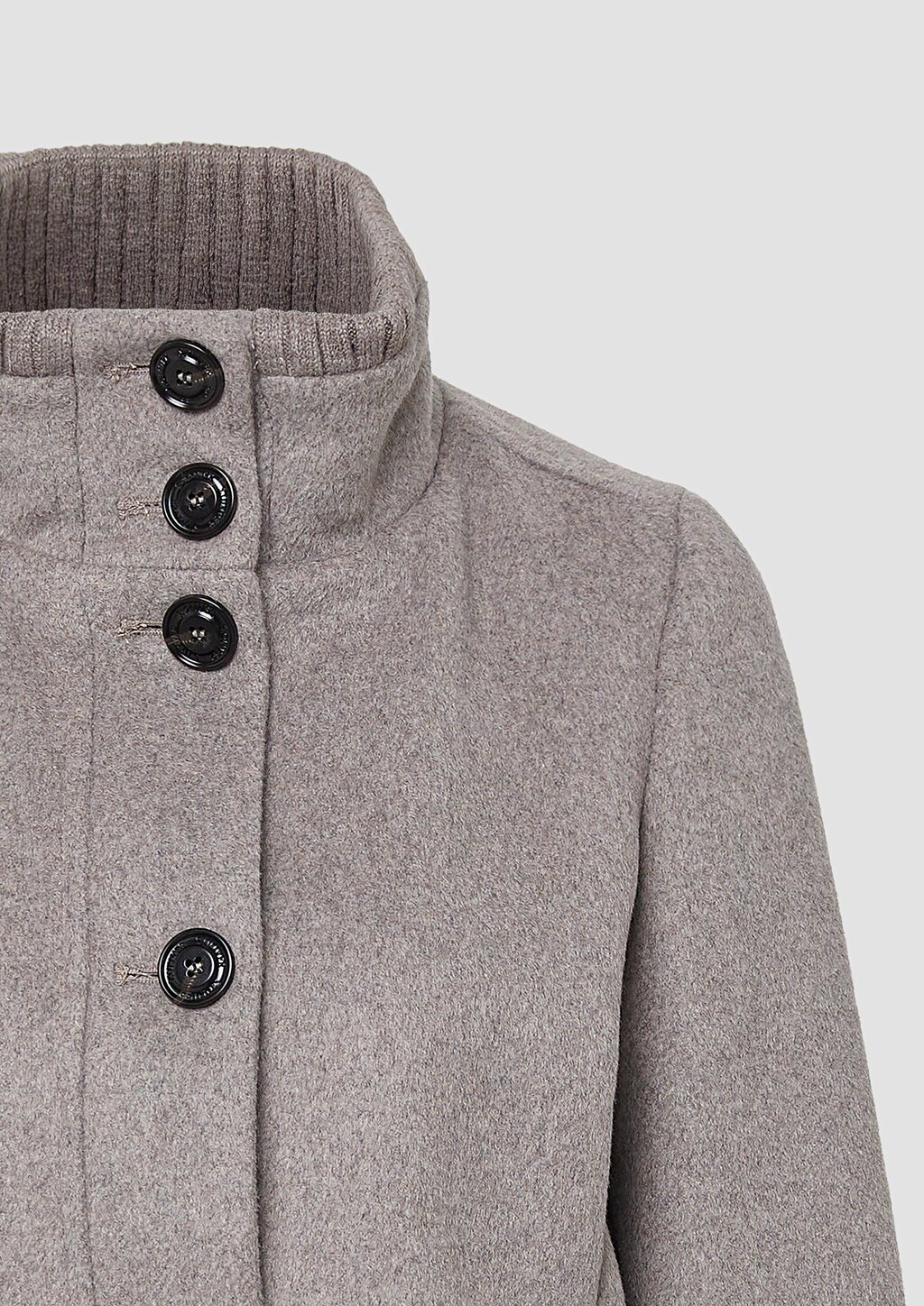 Jacke aus Wollmix mit Knopfleiste