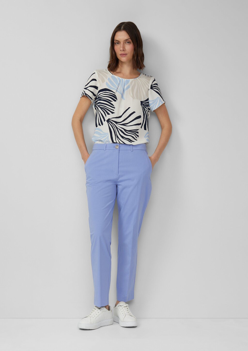 Chinohose aus Baumwollmix im Slim Fit