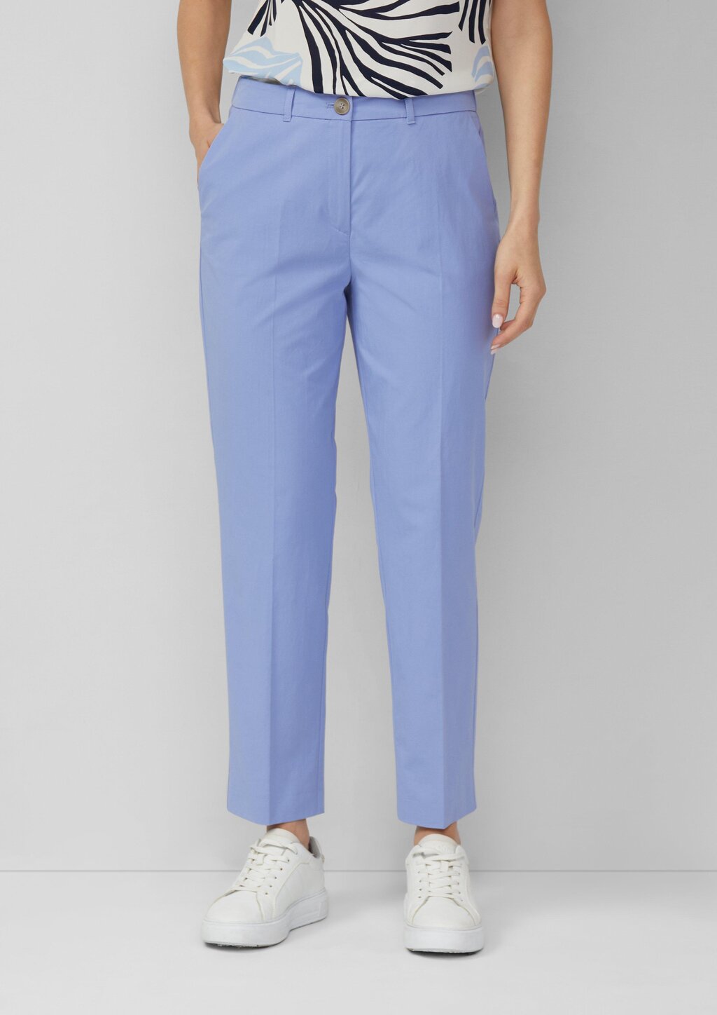 Chinohose aus Baumwollmix im Slim Fit