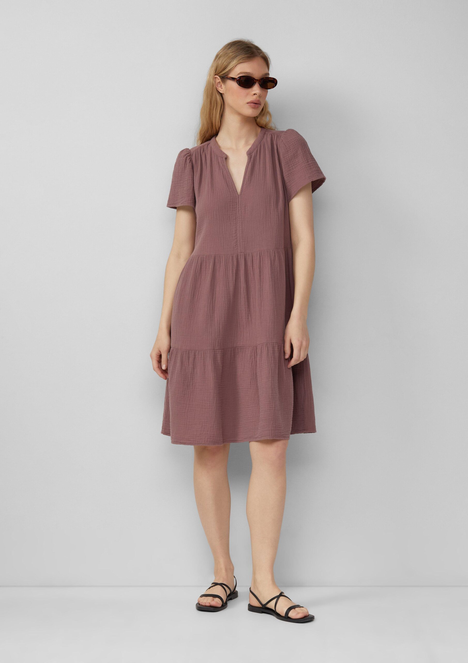 Volantkleid aus Musselin