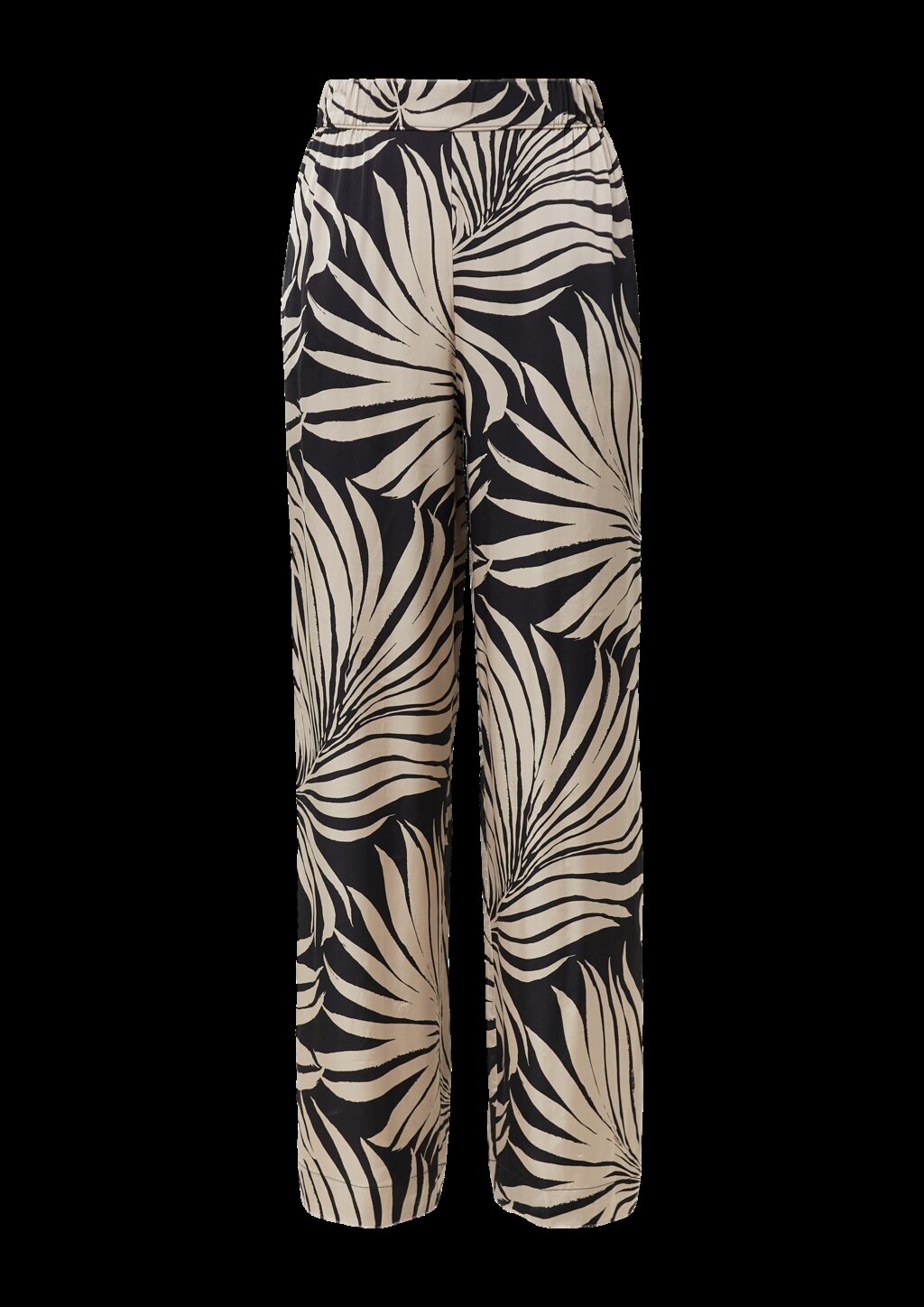 Fließende Wide-Leg-Hose aus Satin