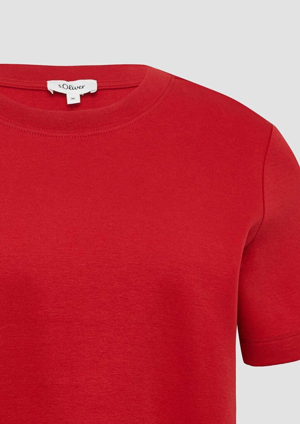 T-Shirt aus Interlockjersey mit Rundhalsausschnitt