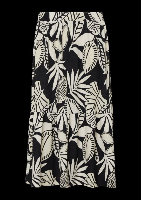 Strukturierter Midi-Rock mit Raffung