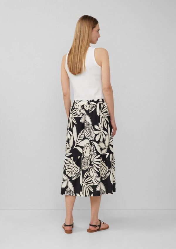 Strukturierter Midi-Rock mit Raffung