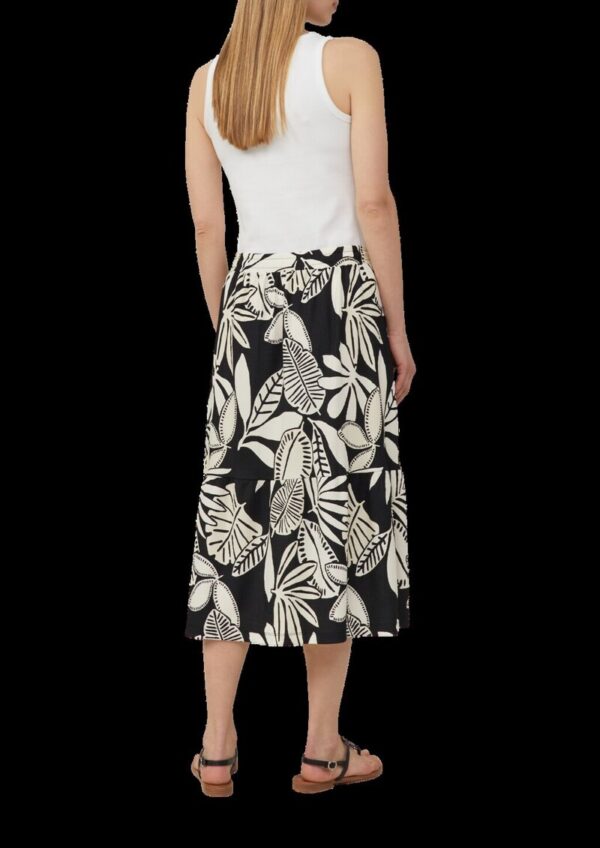 Strukturierter Midi-Rock mit Raffung