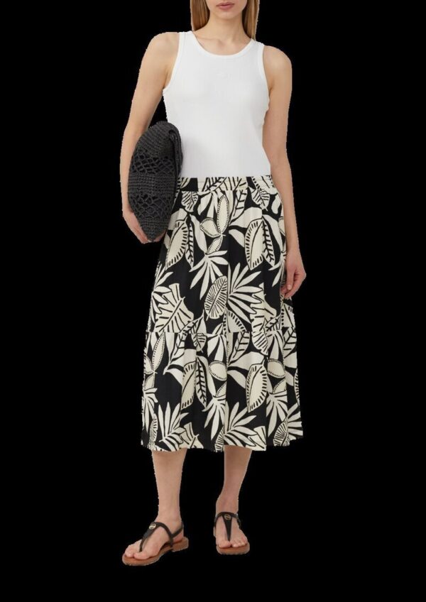 Strukturierter Midi-Rock mit Raffung