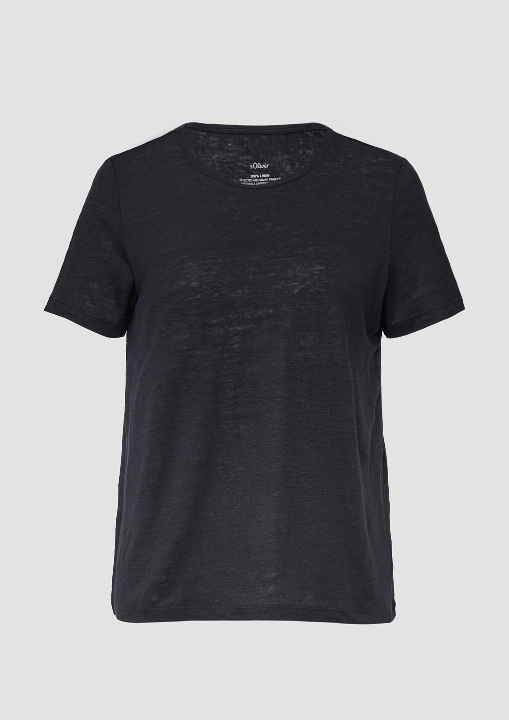 Jersey-T-Shirt aus Leinen