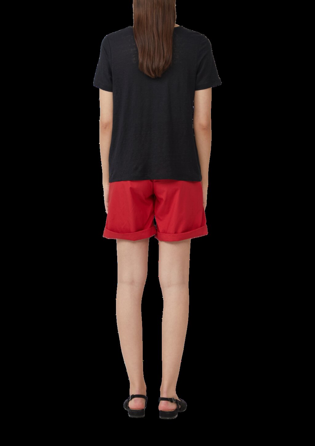 Jersey-T-Shirt aus Leinen