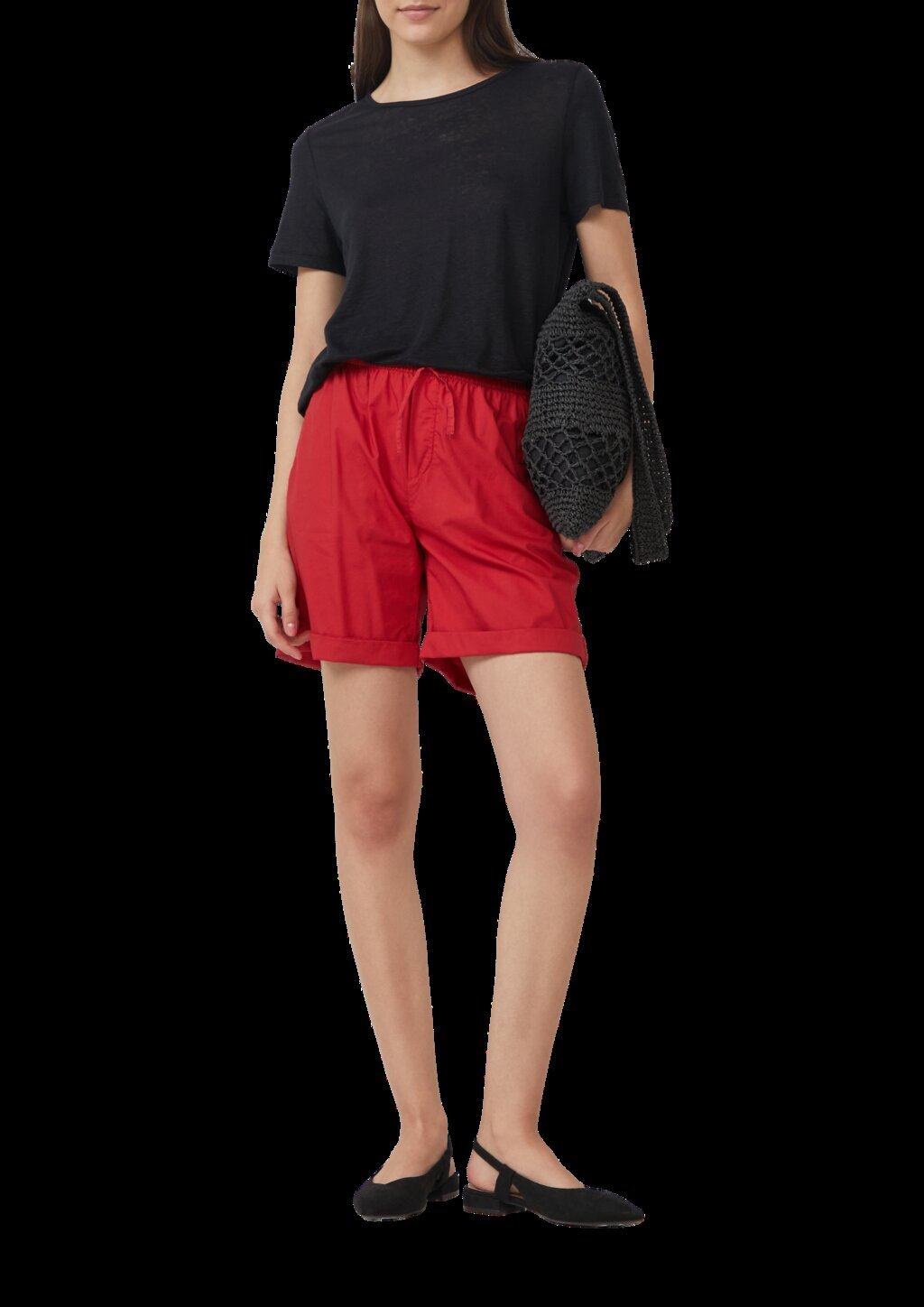 Jersey-T-Shirt aus Leinen