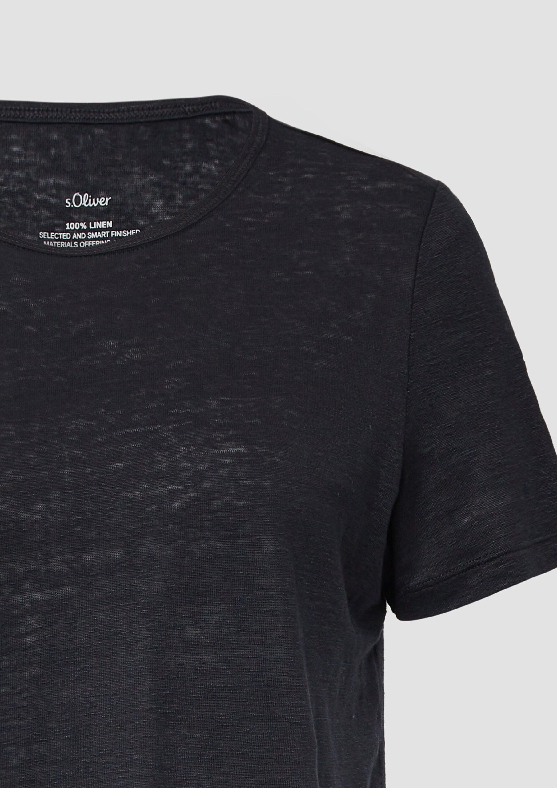 Jersey-T-Shirt aus Leinen