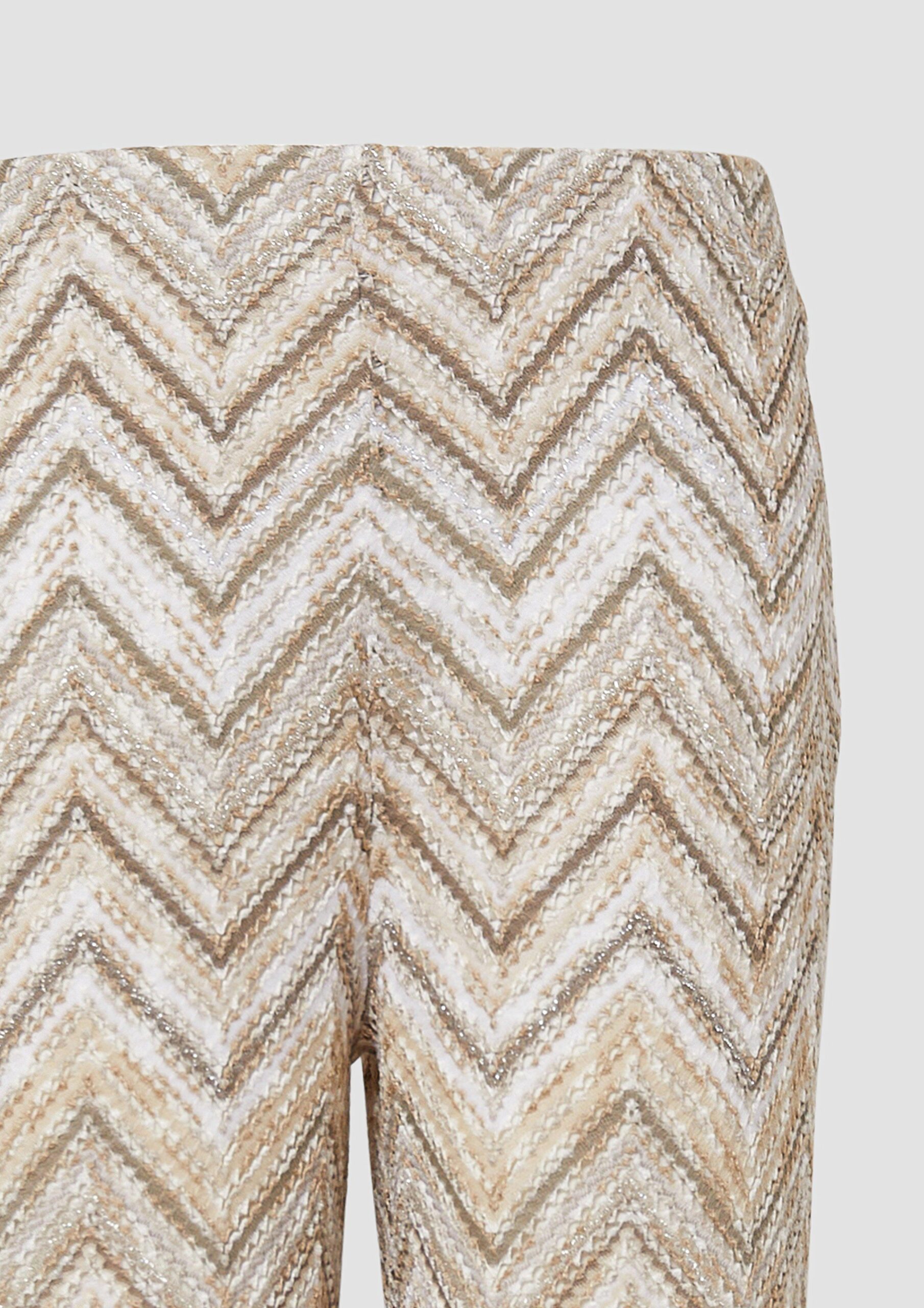 Wide-Leg-Hose aus Strickjersey mit Futtershorts und Elastikbund