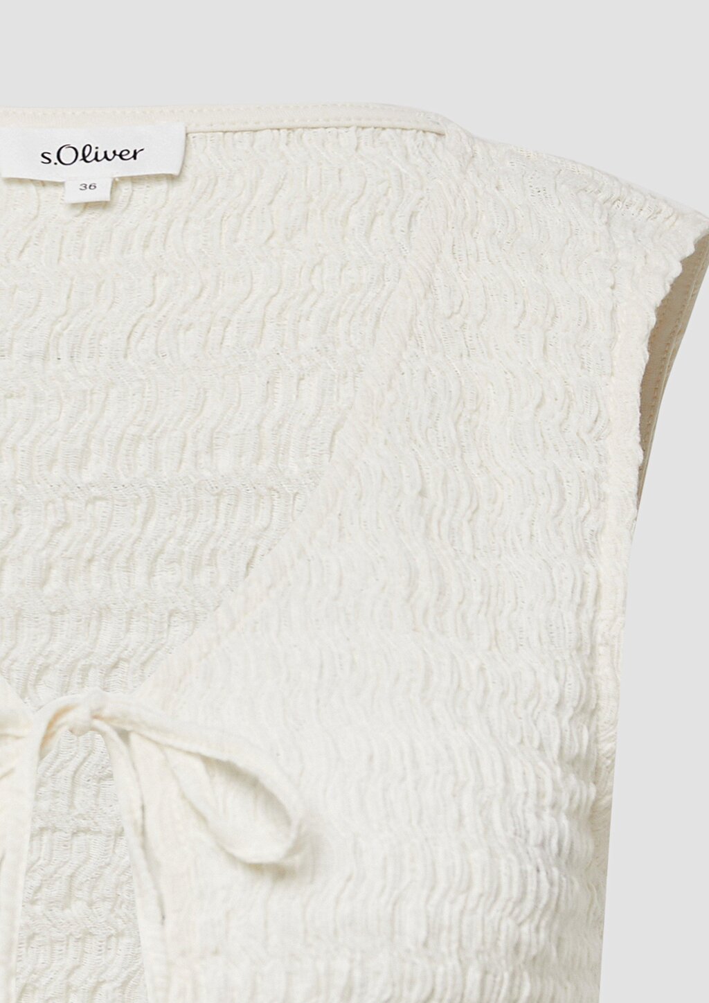 Strukturierte Slim-Fit-Weste aus Baumwollmix