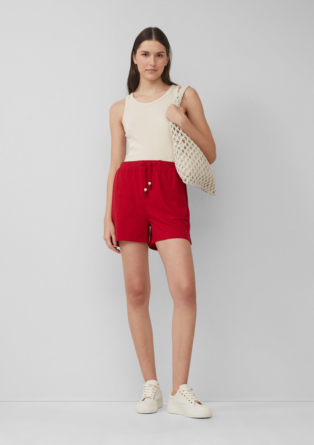 Jersey-Shorts mit Elastikbund