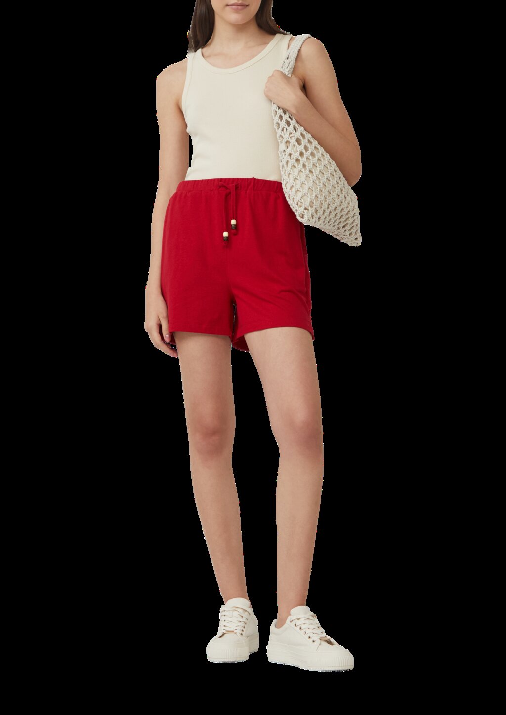 Jersey-Shorts mit Elastikbund