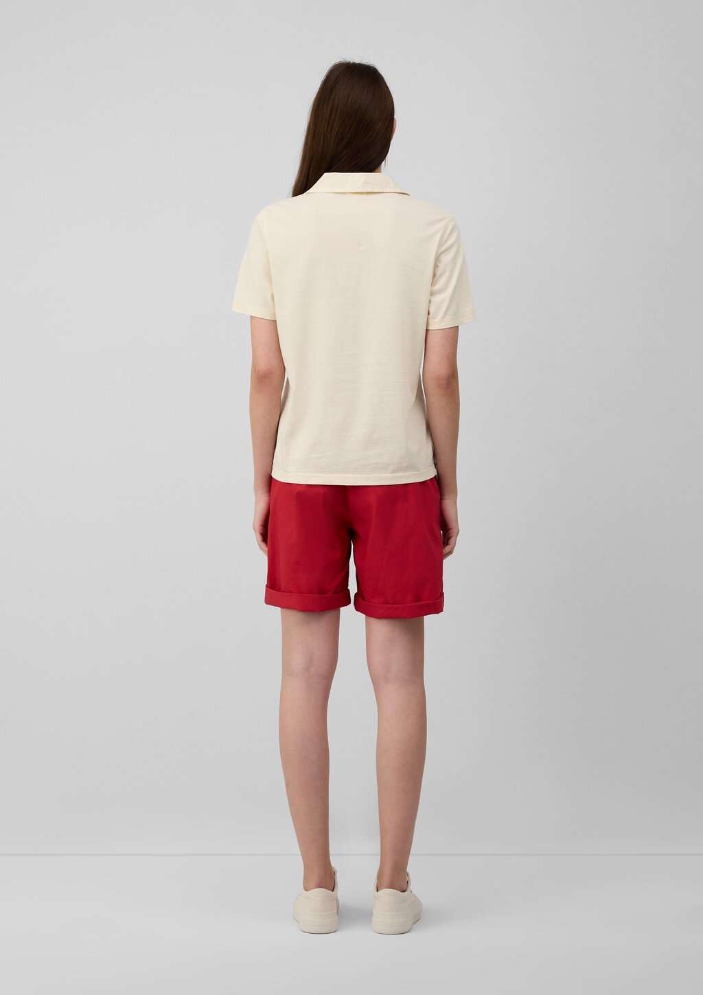 Jersey-Polo mit Knopfleiste