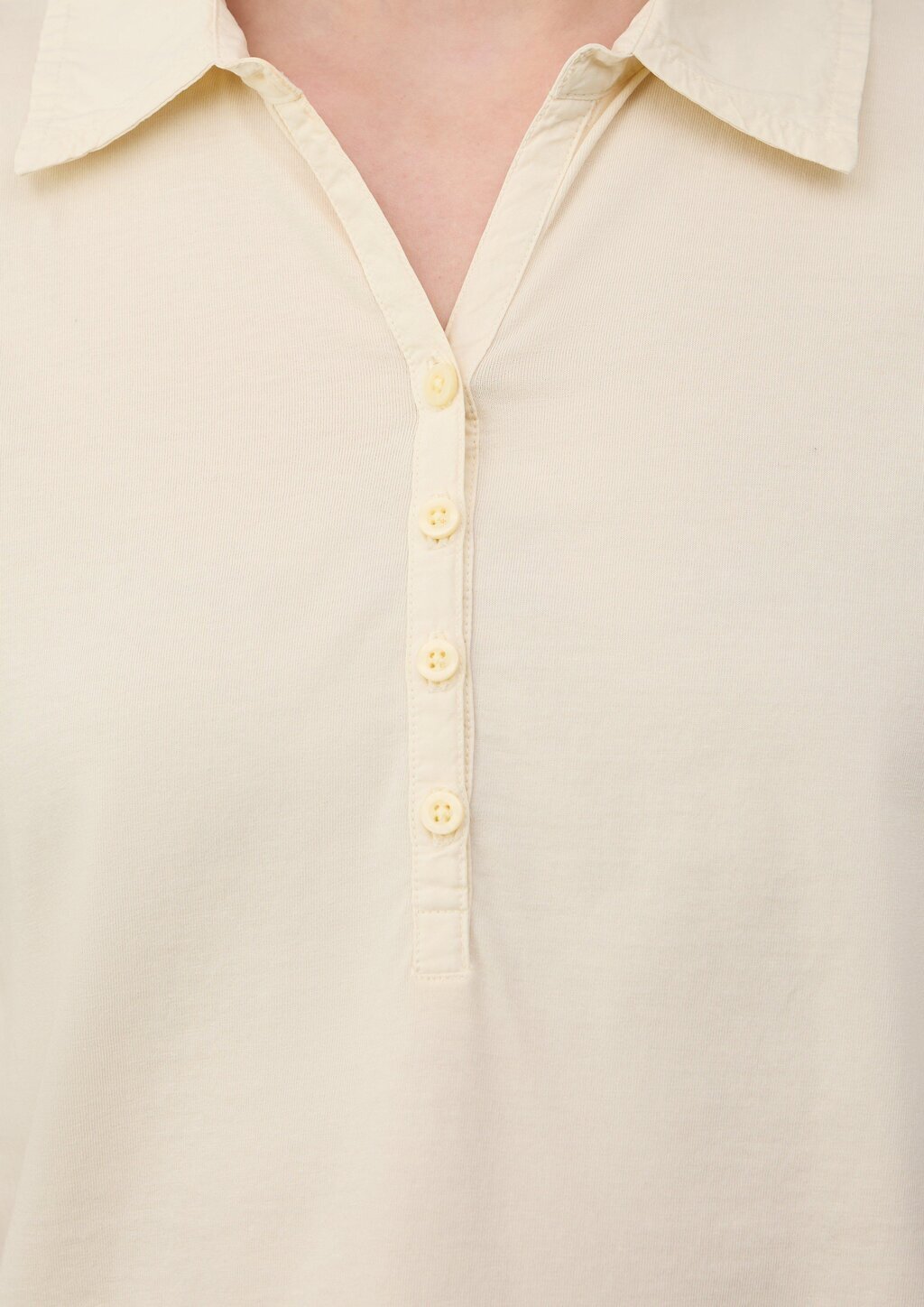 Jersey-Polo mit Knopfleiste