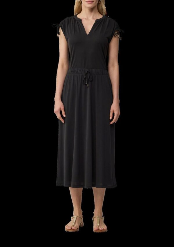 Gefütterter Midirock aus Modalmix mit Elastikbund