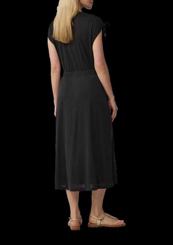 Gefütterter Midirock aus Modalmix mit Elastikbund