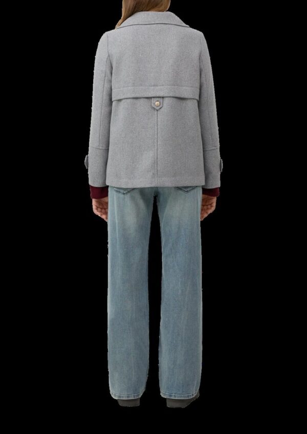 Doppelreihige Jacke aus Wollmix mit dekorativen Knöpfen