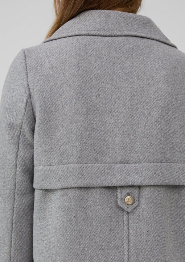Doppelreihige Jacke aus Wollmix mit dekorativen Knöpfen