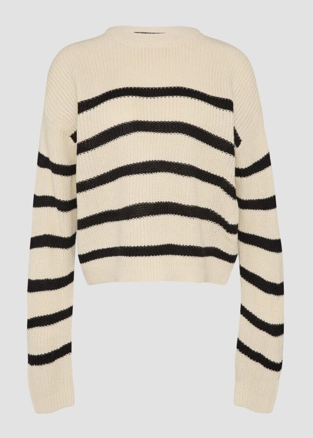 Verkürzter Pullover mit Raglanärmeln