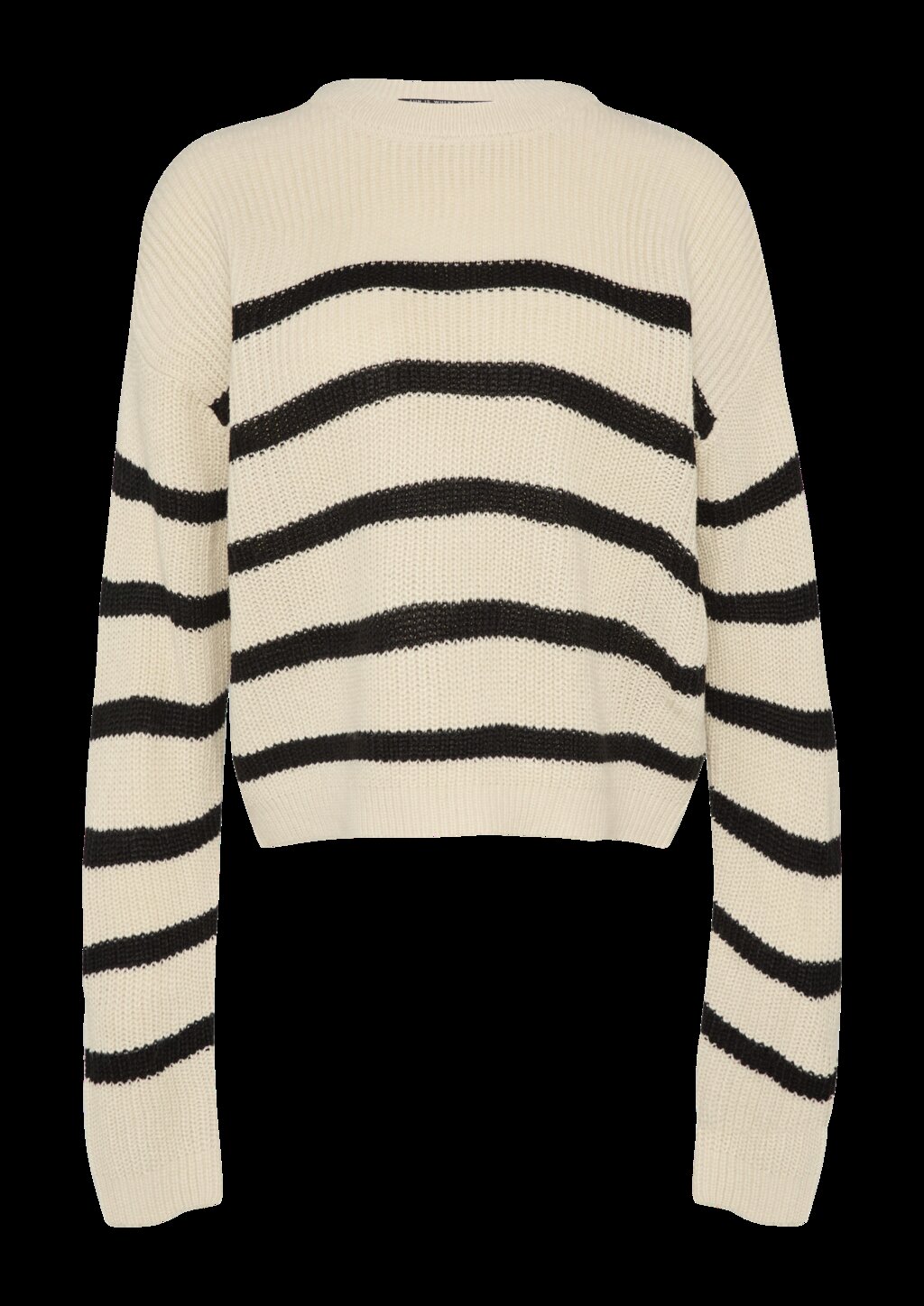 Verkürzter Pullover mit Raglanärmeln