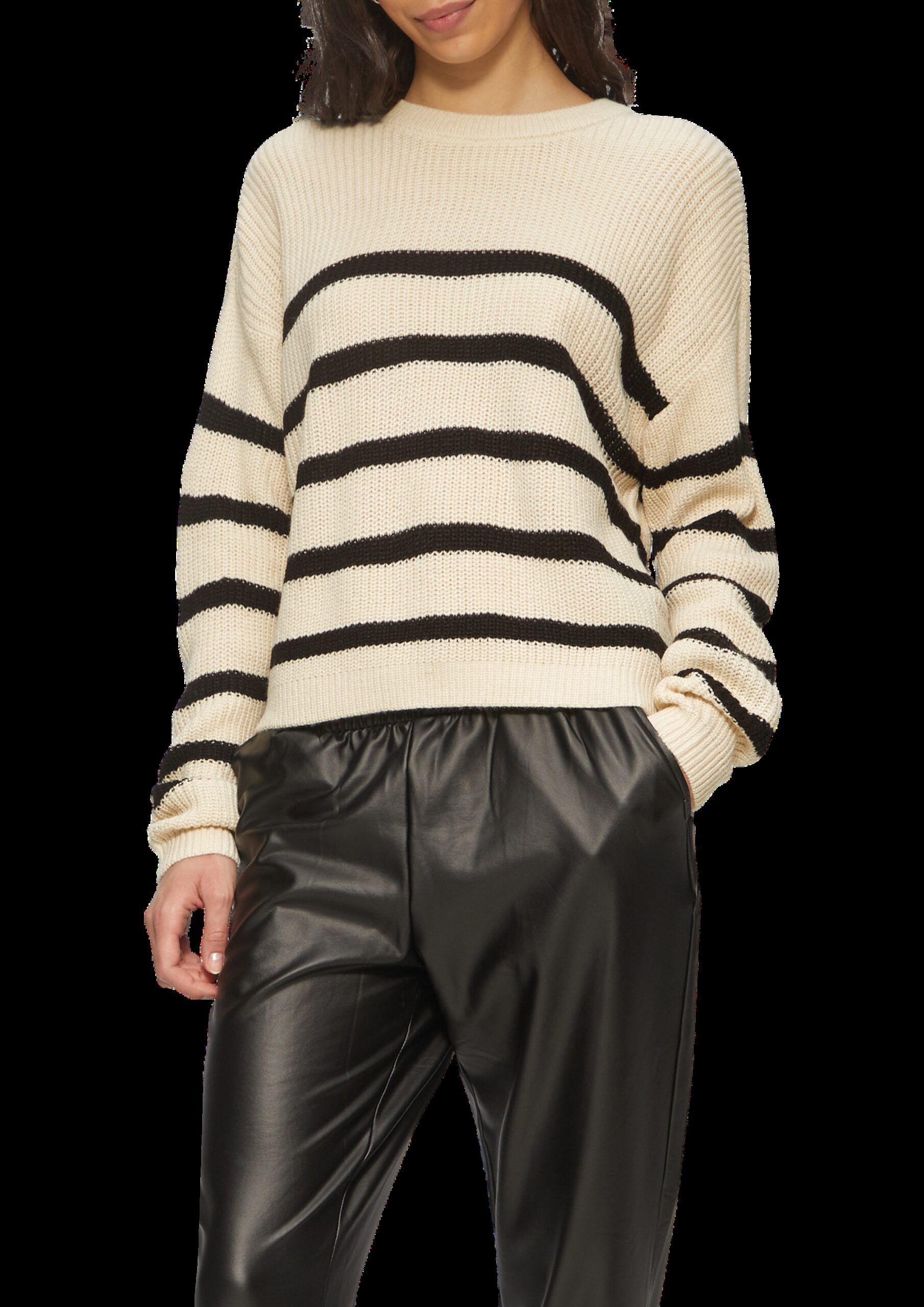 Verkürzter Pullover mit Raglanärmeln