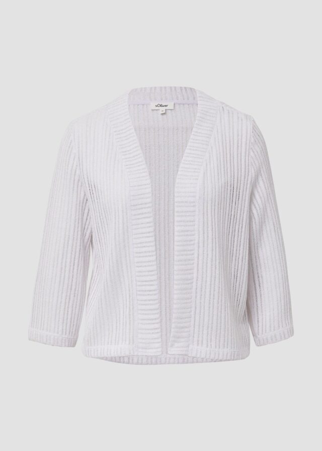 Sommerlicher Cardigan im Relaxed Fit mit 3/4-Ärmeln