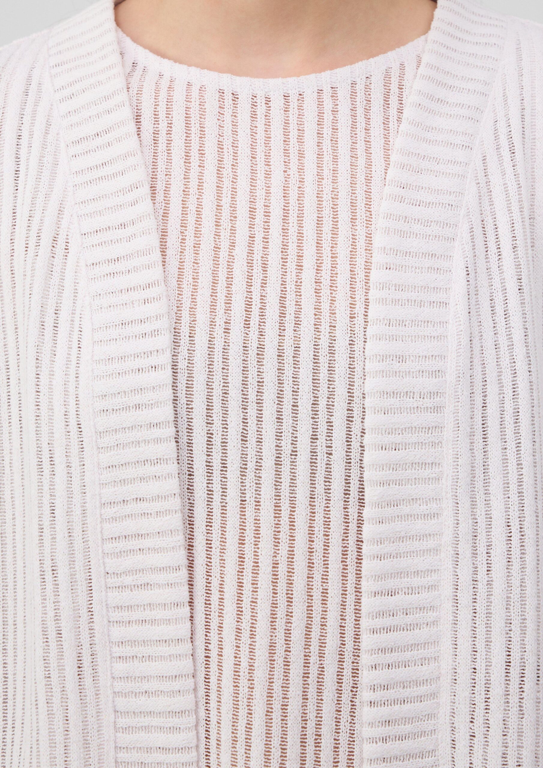 Sommerlicher Cardigan im Relaxed Fit mit 3/4-Ärmeln