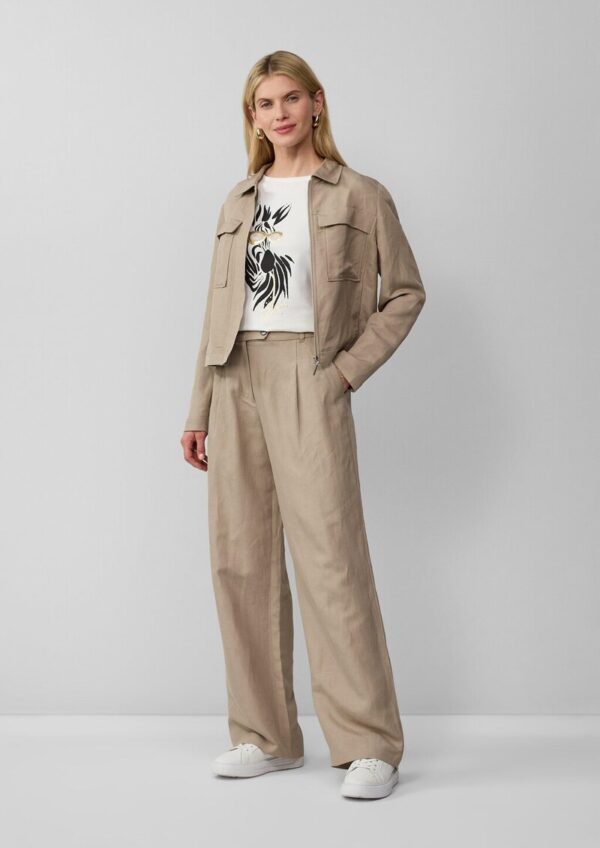 Jersey-T-Shirt mit Zebra-Artwork