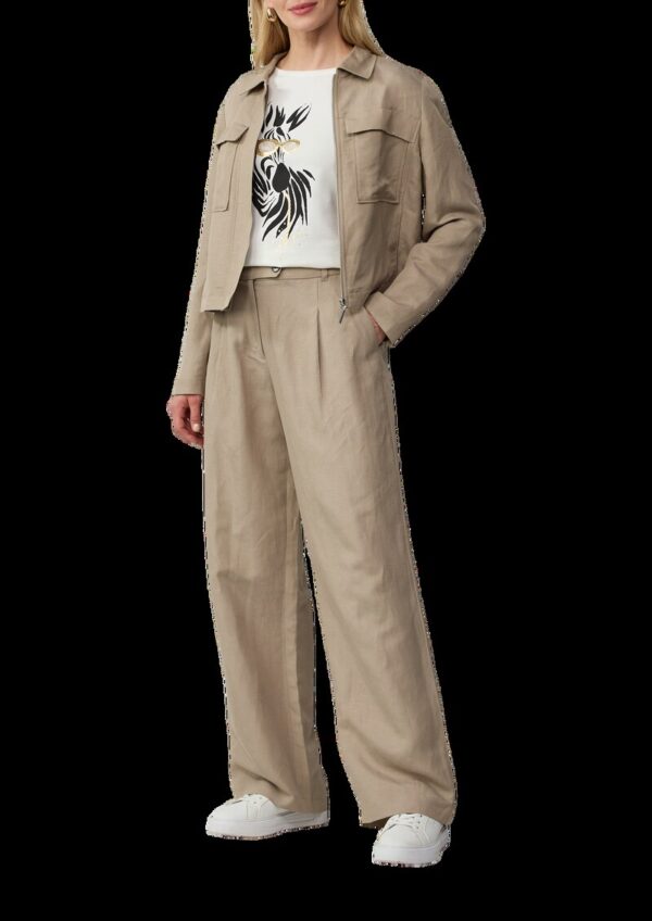 Jersey-T-Shirt mit Zebra-Artwork