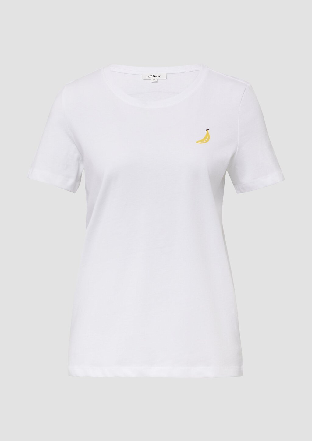 Jersey-T-Shirt mit Stickerei