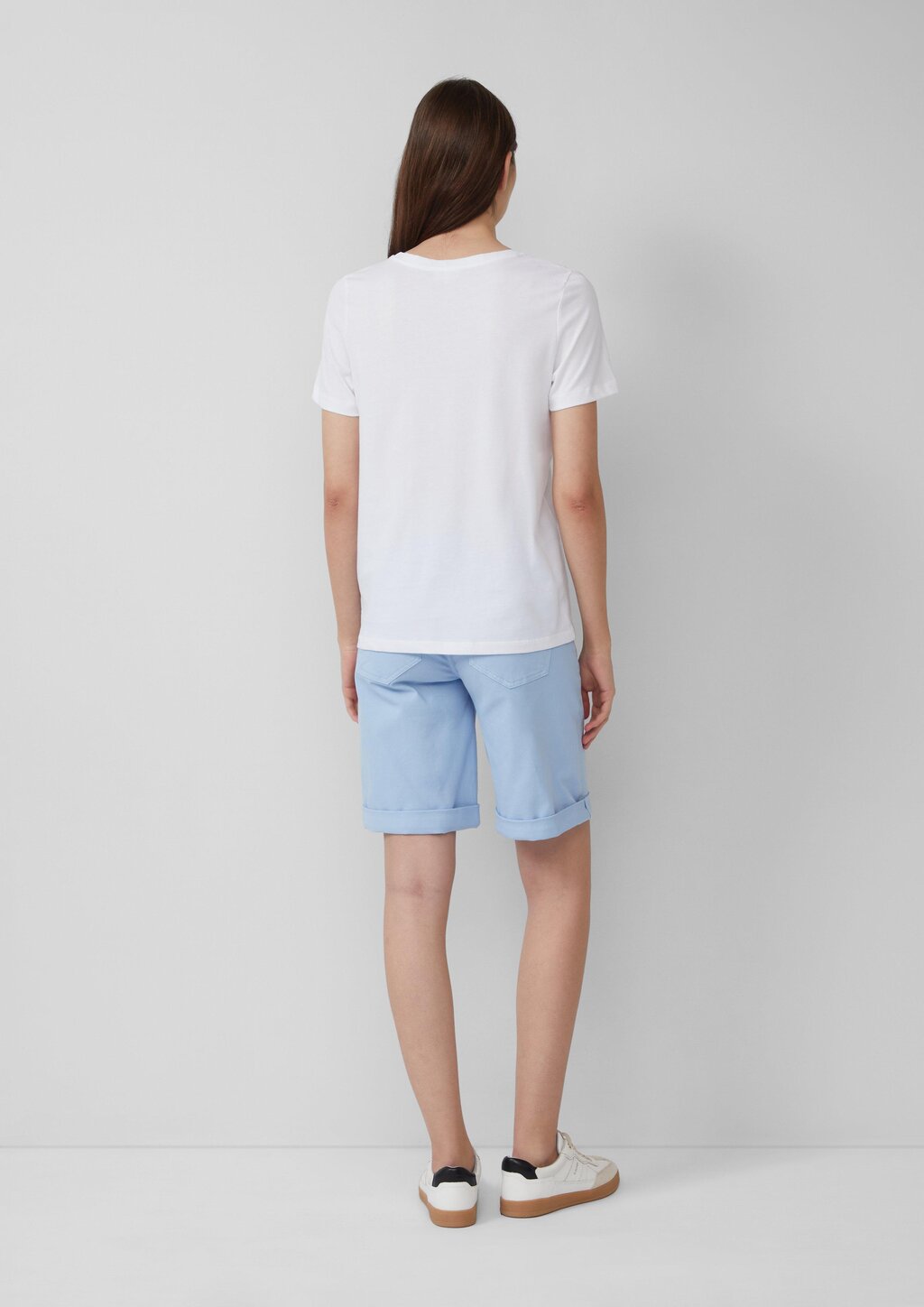 Jersey-T-Shirt mit Stickerei