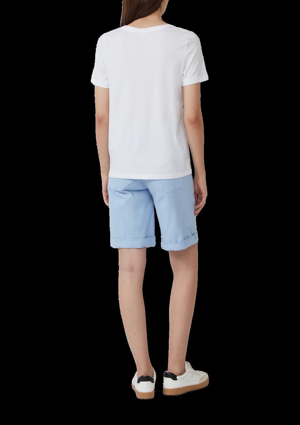 Jersey-T-Shirt mit Stickerei