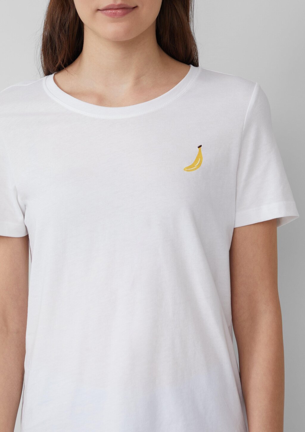 Jersey-T-Shirt mit Stickerei