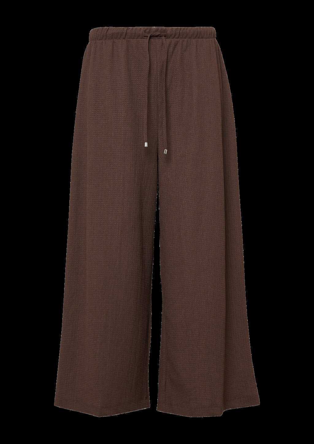 Strukturierte Culotte mit Elastikbund