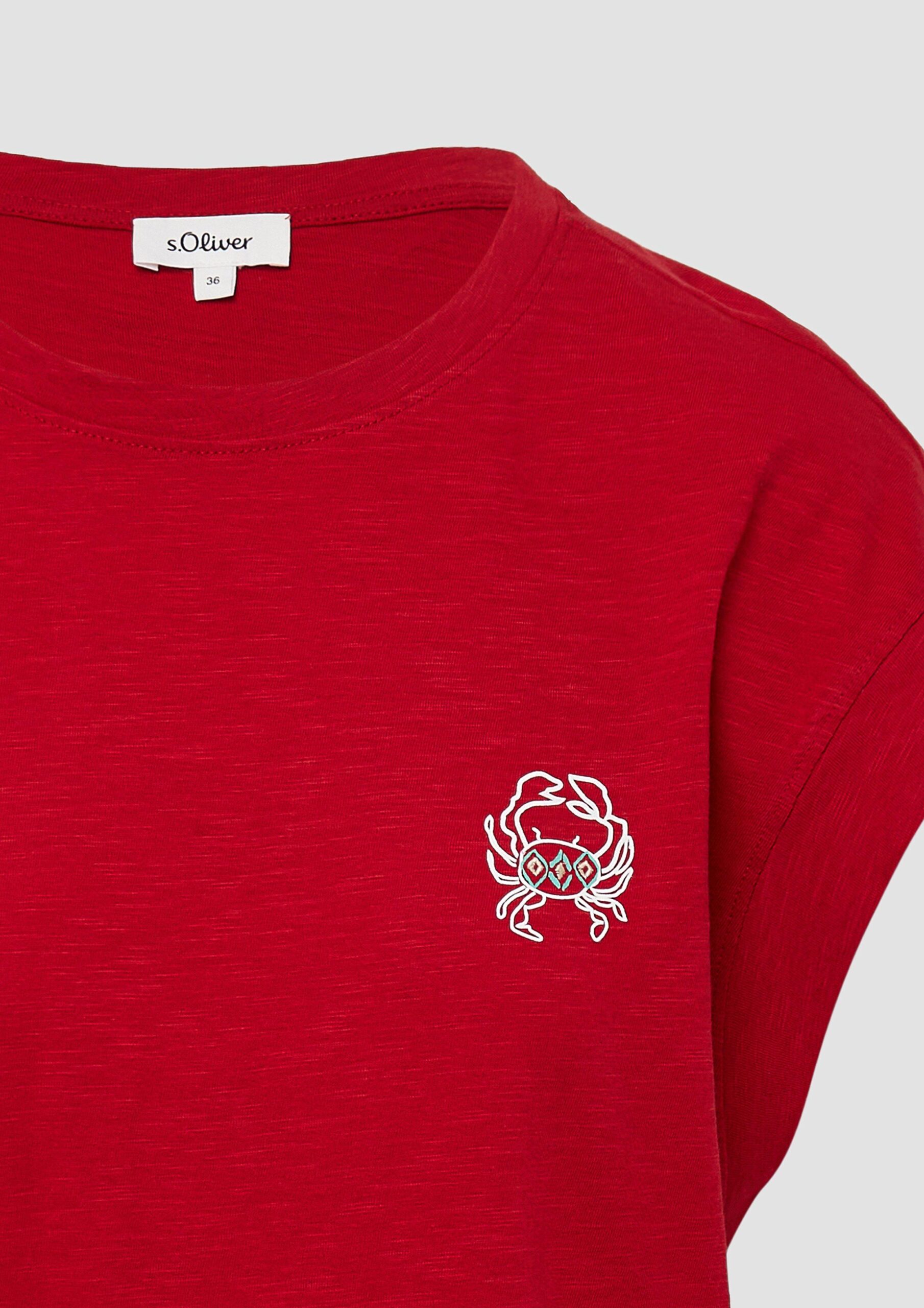 T-Shirt im Relaxed Fit mit kleinem Artwork