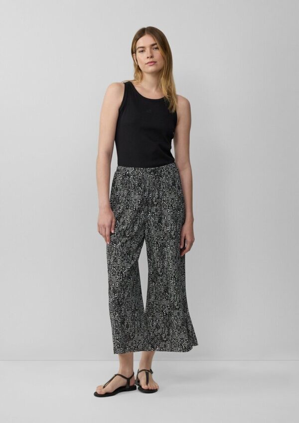 Plissierte Culotte aus Jersey